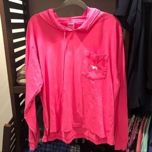 PINK hooded shirt